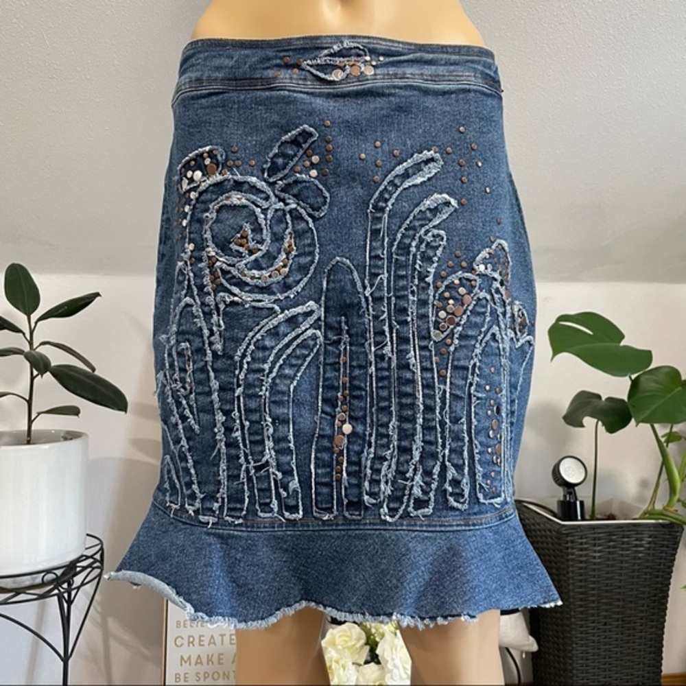 jean skirt